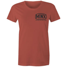 Load image into Gallery viewer, Minx Custom Motorcycles - Women's Maple Tee