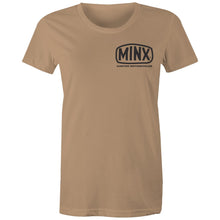 Load image into Gallery viewer, Minx Custom Motorcycles - Women's Maple Tee