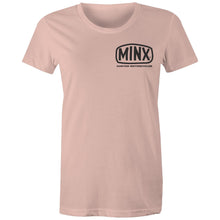 Load image into Gallery viewer, Minx Custom Motorcycles - Women's Maple Tee
