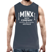 Load image into Gallery viewer, Minx Customs - Mens Tank Top Tee. Our latest in house designed tee. Printed in Australia.