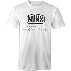 Minx Customs Mens T-Shirt. Our latest in house designed tee. Printed in Australia. Regular fit with crew neck.