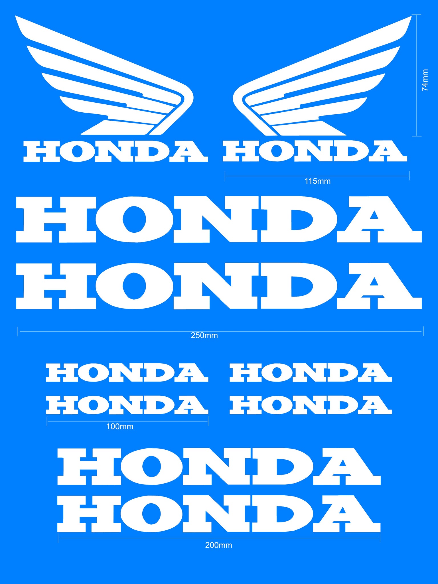 Honda Decal Sticker - HONDA-LOGO-DECAL