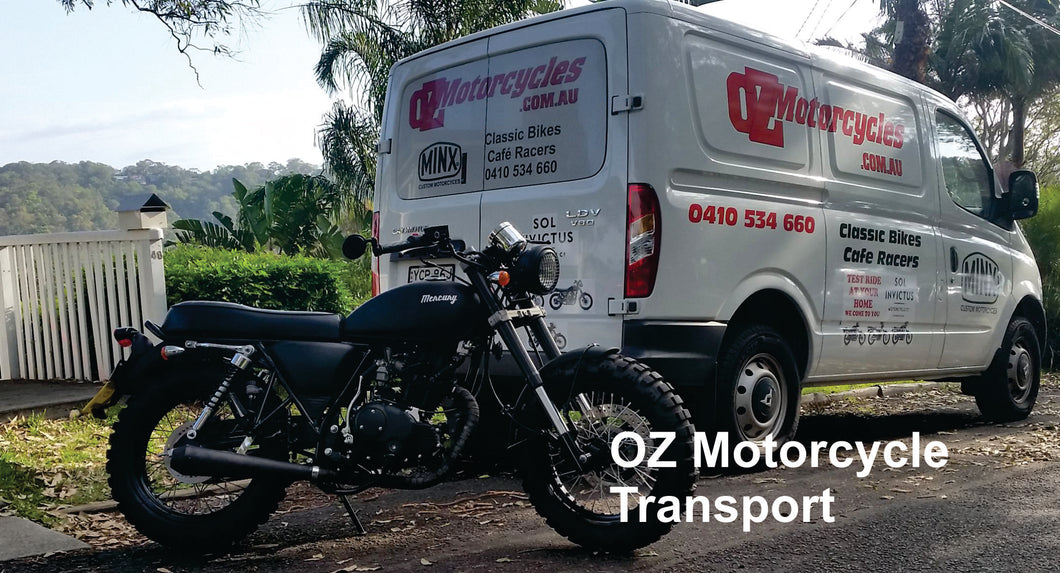 OZ Motorcycle Transport $22.50 per 10 min