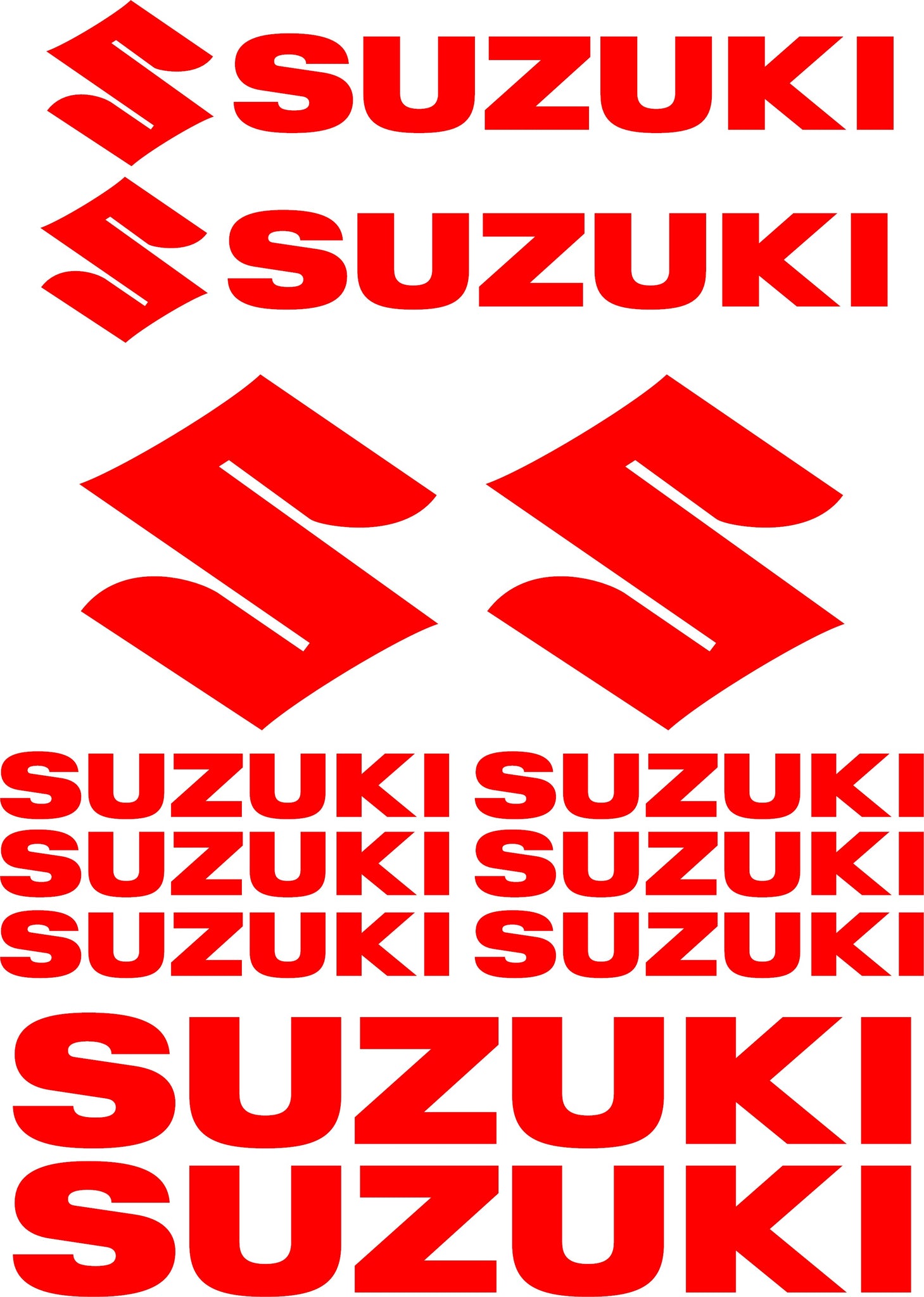 Suzuki S Logo Decal Sticker - AnyDecals.com