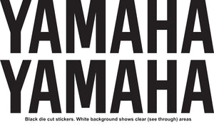 YAMAHA Replica Name Vinyl Stickers Decal 100mm x 25mm Motocross Window Car Helmet