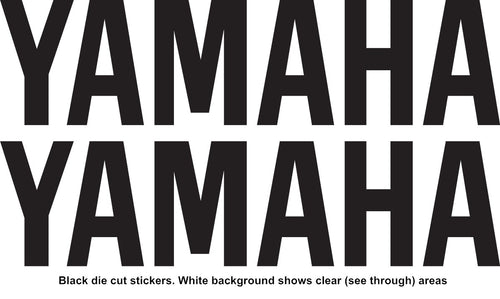 YAMAHA Replica Name Vinyl Stickers Decal 150mm x 37mm Motocross Window Car Helmet