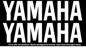 YAMAHA Replica Name Vinyl Stickers Decal 225mm x 56mm Motocross Window Car Helmet